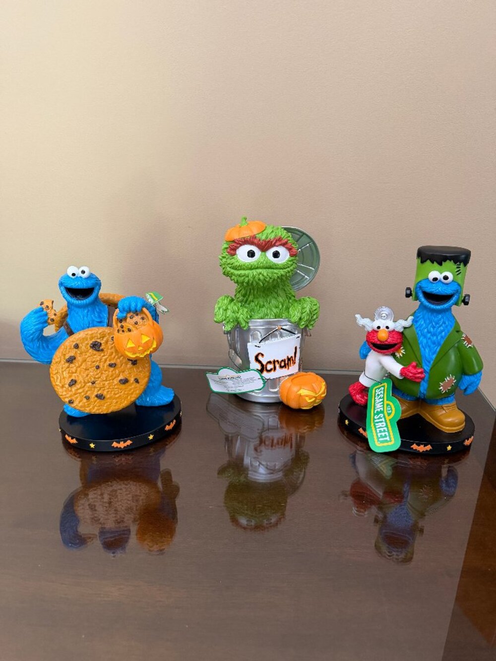 Sesame Street Halloween Figurines 2026 - Cookie Monster, Oscar, Elmo U PICK